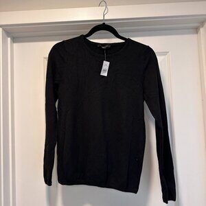 Brand New - Ann Taylor Black Essential Crew Neck Sweater - Small